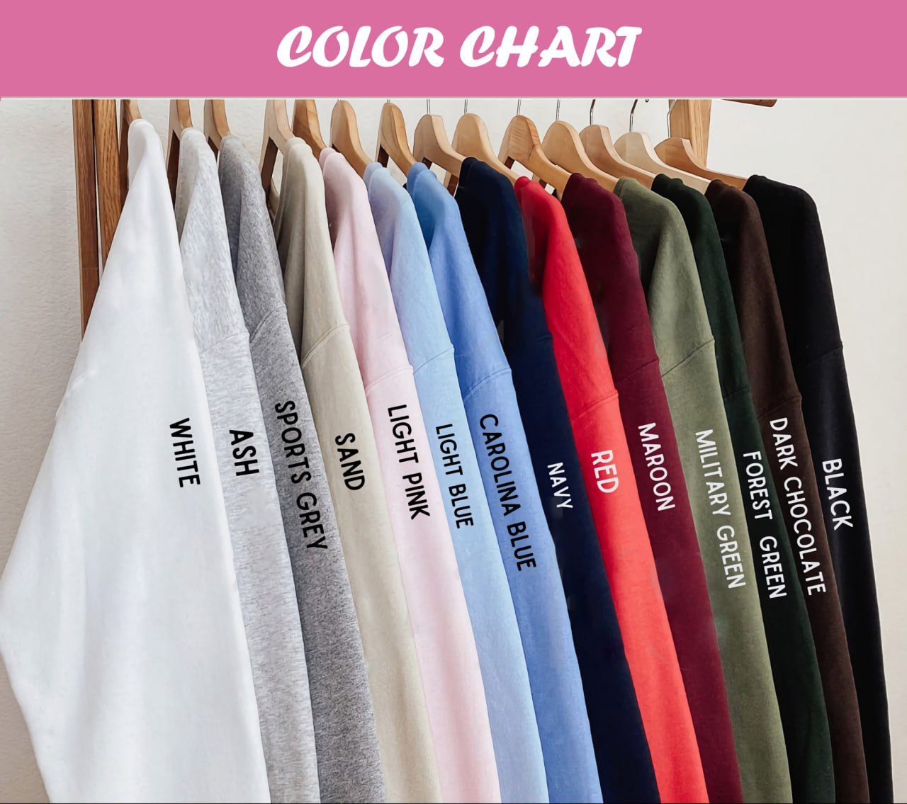 Color size chart pro
