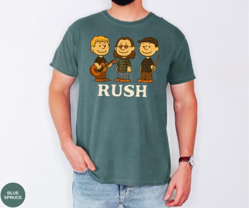 Retro Rush Band Cartoon Shirt, Comfort Colors® Rush Band Tour 2026 T-Shirt, RUSH Fifty Something Tour 2026 Merch