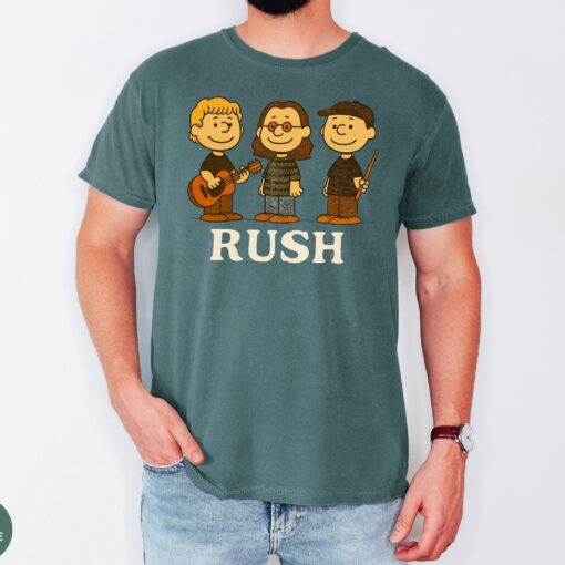 Retro Rush Band Cartoon Shirt, Comfort Colors® Rush Band Tour 2026 T-Shirt, RUSH Fifty Something Tour 2026 Merch
