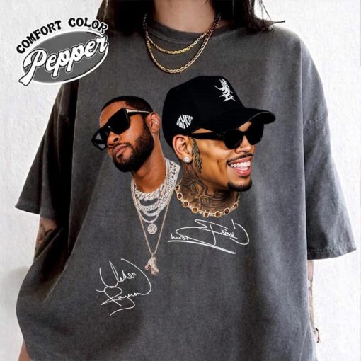 Vintage Chris Brown Usher Shirt, R&B Tour 2026 T-Shirt, Music Tour Tee, Gift for Fan