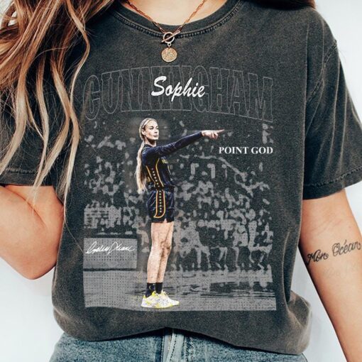 Vintage Sophie Cunningham Basketball Shirt, Acid Wash Indiana Basketball Tee, Gift for Fan