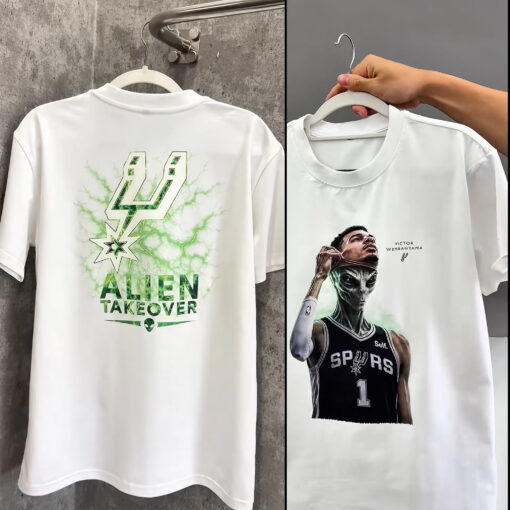 Wemby Alien Graphic Tee, San Antonio Basketball Shirt