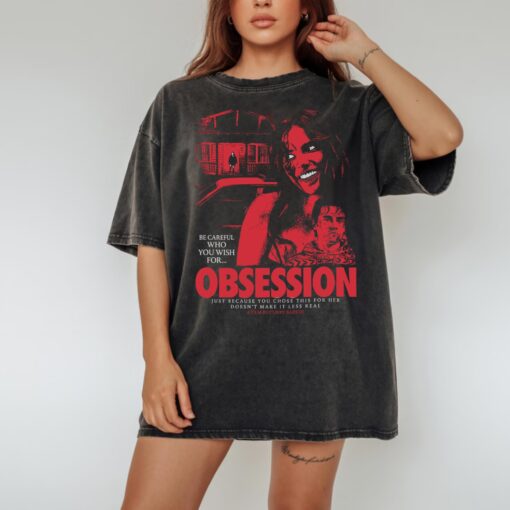 Obsession Movie Acid Wash Tee, One Wish Willow Comfort Colors® Shirt, Thriller Halloween Gift