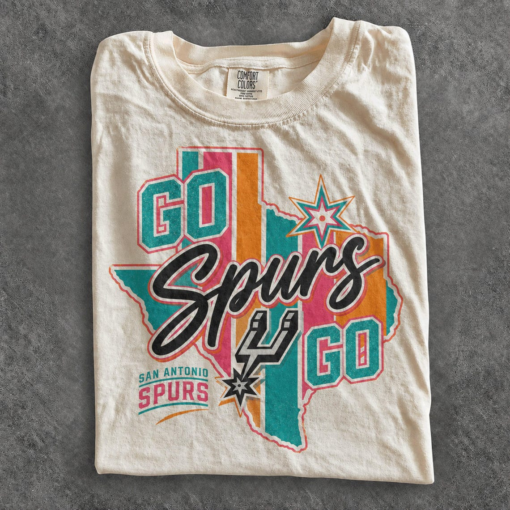 Vintage Go Spurs Go Shirt, San Antonio Basketball Tee