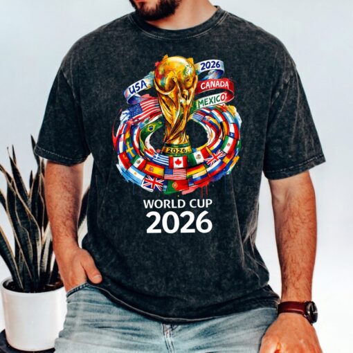 Acid Wash 2026 World Cup T-Shirt, Political Soccer Fan Tee, World Cup 2026 USA Canada Mexico, Soccer Gift