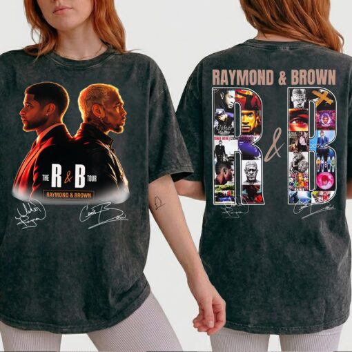 Chris Brown Tour 2026 T-Shirt, Raymond and Brown R&B Concert Shirt, Acid Wash Vintage Music Tour Tee, Gift for Fan