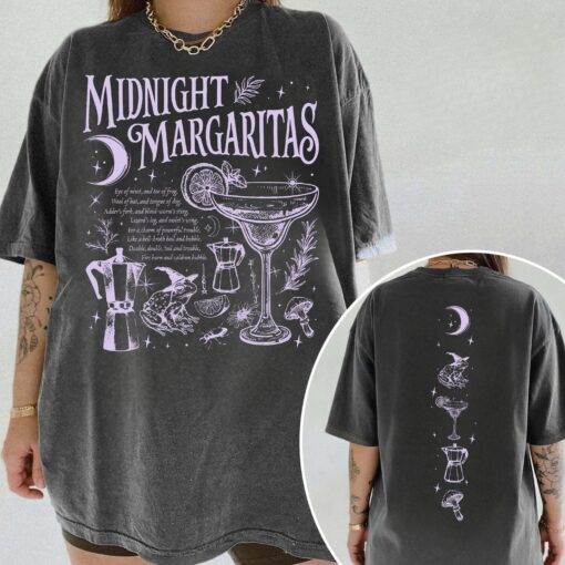 Vintage Midnight Margaritas 2 Sides Shirt, Practical Magic Movie Sweatshirt, Salt Rosemary Lavender Love Tee, Halloween Gift