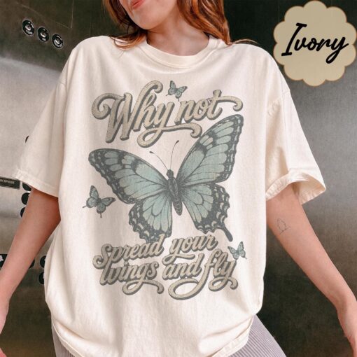 Vintage Hilary Duff Shirt, Why Not Butterfly Comfort Colors T-Shirt, Music Tour Gift