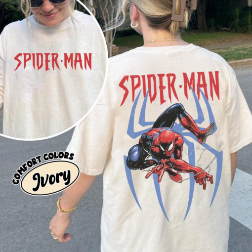 2-Sided Vintage Amazing Spider-Man Shirt, Retro Marvel Comics Cover, MCU Fan Gift, Spiderman Graphic Shirt