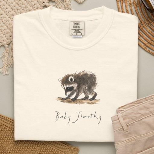 Baby Jimothy Raccoon Shirt, Famous Seattle Raccoon Shirt, Short King Jimothy Tee, Cute Trash Panda, Cute Baby Raccoon