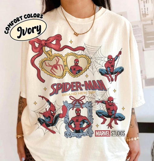 Coquette Spider-Man Brand New Day Shirt, Tom Holland Spidey Tee, Spiderman Marvel Shirt, MCU Avengers Spiderman Matching Tee