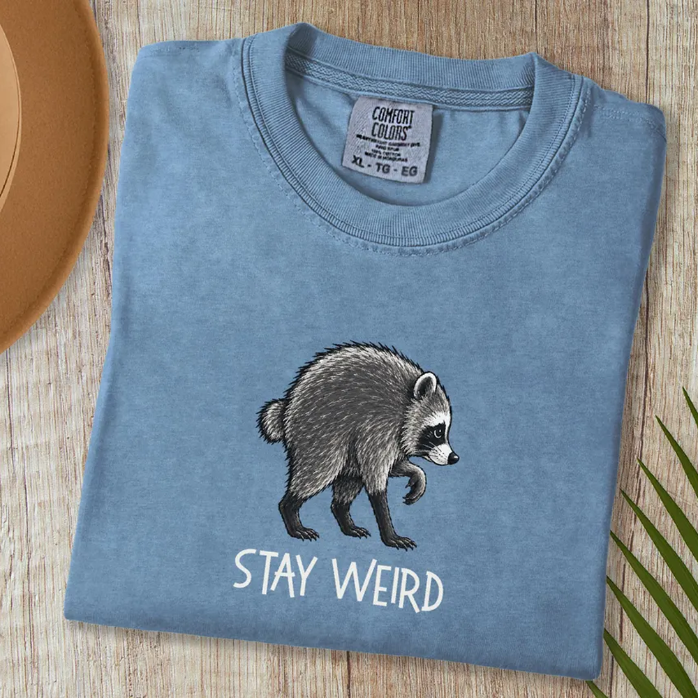 Jimothy Raccoon Shirt, Stay Weird Shirt, Seattle Short Spine Raccoon T-Shirt, Animal Lover Gift, Viral Raccoon Meme (7)