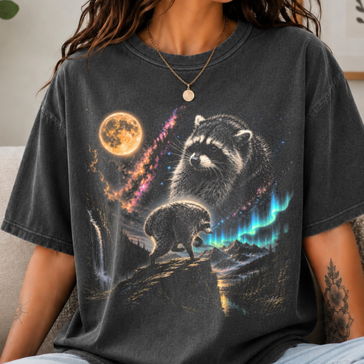 Jimothy Raccoon Shirt, Viral Seattle Feral Legend Comfort Colors Tee, Retro Jimothy Moon Graphic Tshirt, Round King Cottagecore Animal Tee