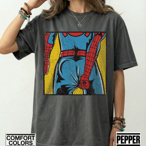 Spider Man Shirt, Marvel Graphic Tee, Vintage Spider Man Tee, Comic Book Shirt, Oversized Tee