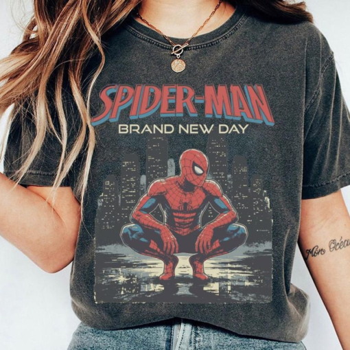 Vintage Spider-Man Brand New Day Shirt, Spider Man Comic Cover T-Shirt, Marvel Superhero Graphic Tee, MCU Fan Gift