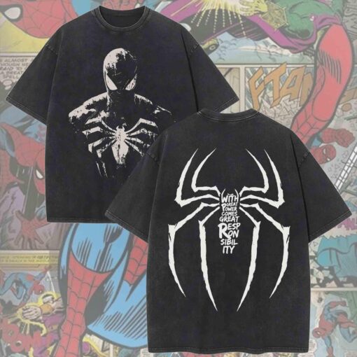 Vintage Spider-Man Brand New Day Wash Shirt, Marvel Spider Man 2 Sided Comfort Colors Shirt, MCU Fans Gift