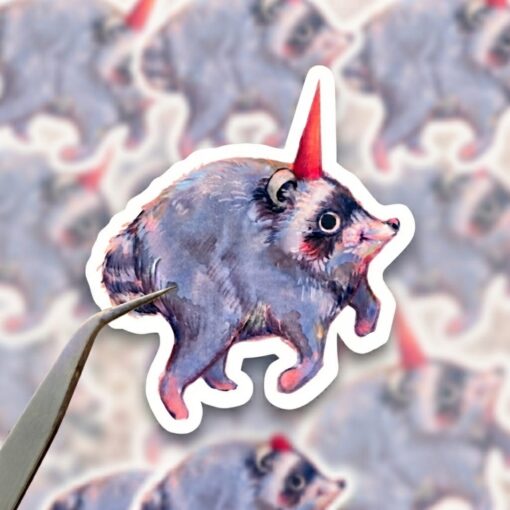 Jimothy Raccoon Sticker, Cute Trash Panda Stickers, Viral Raccoon Meme Gift