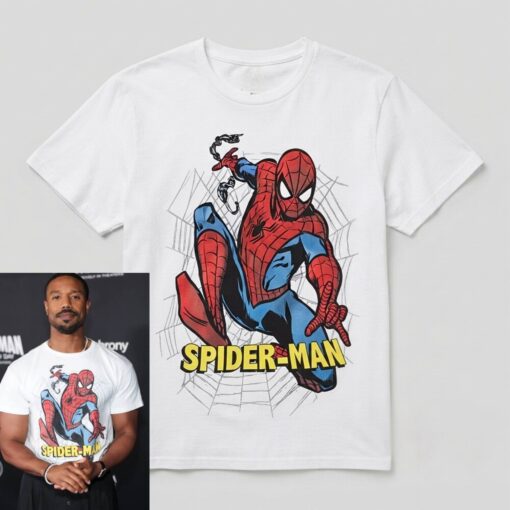 Michael B. Jordan Spiderman Shirt, Spiderman Brand New Day T-Shirt, Los Angeles Premiere Tee