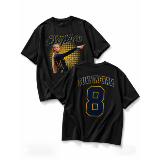 Spicy Sophie Cunningham 8 Shirt, Indiana Basketball Apparel, Retro Athlete Graphic Shirt, Sports Fan Gift for Her