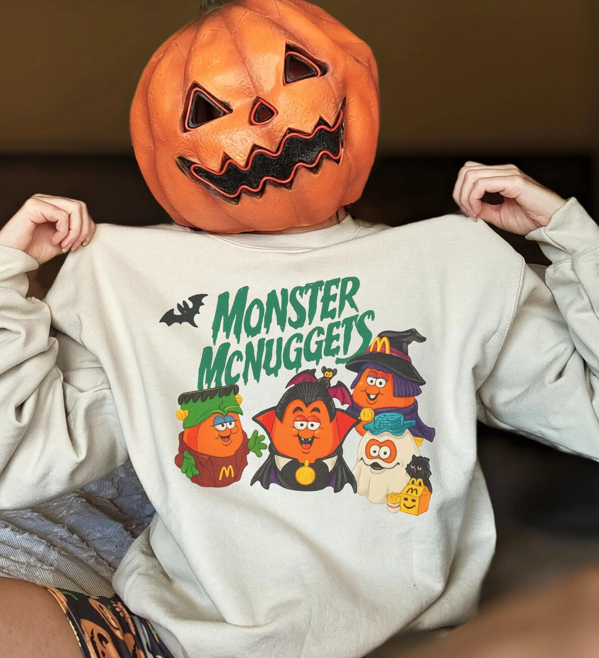 Retro Monster Nuggets Shirt, Vintage Halloween Sweatshirt, Halloween Monsters Hoodie, Nostalgia Halloween Sweatshirt