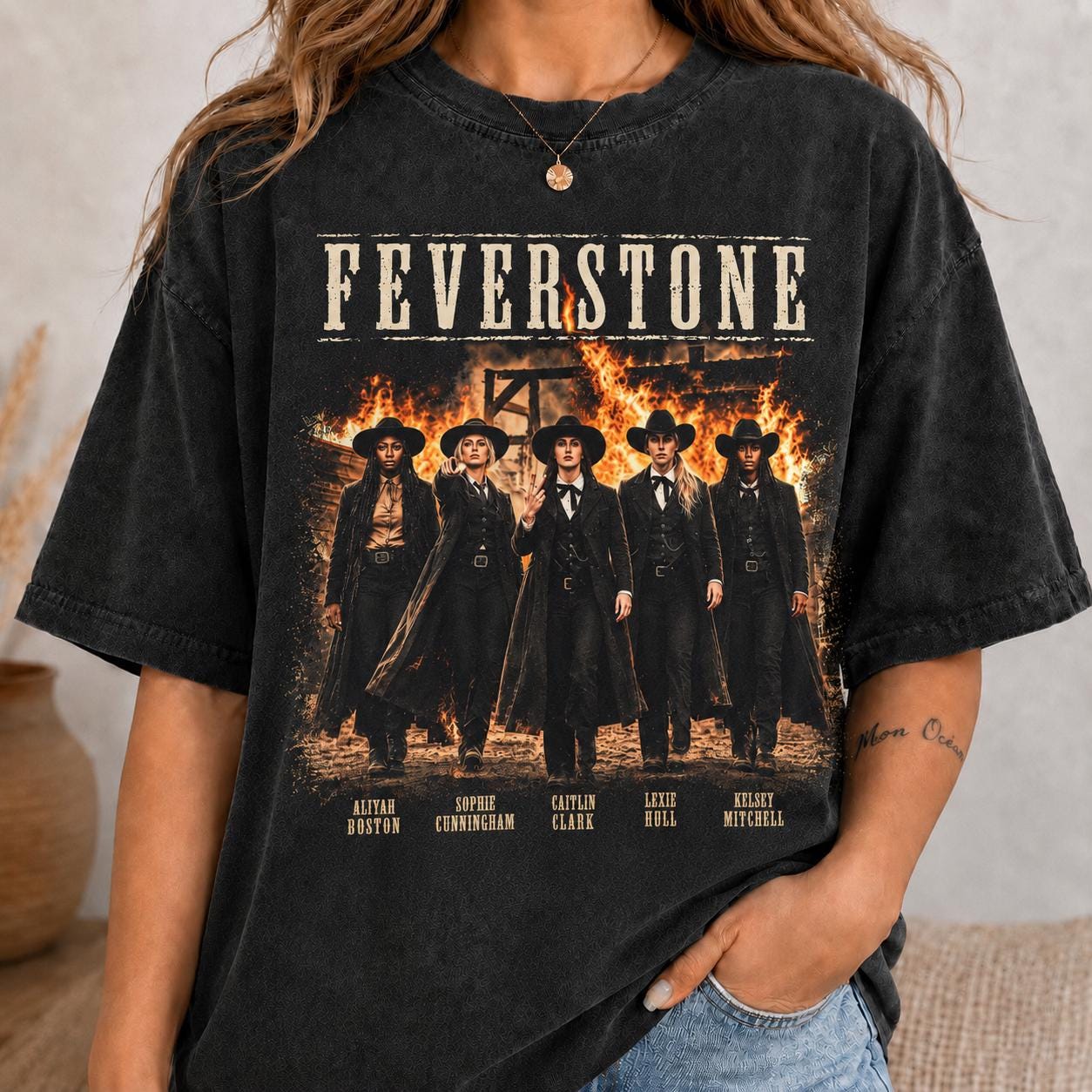 Vintage Indiana Feverstone Shirt, Tombstone Sophie Cunningham Caitlin Clark Lexie Hull, WNBA Gift [FREESHIP US ]