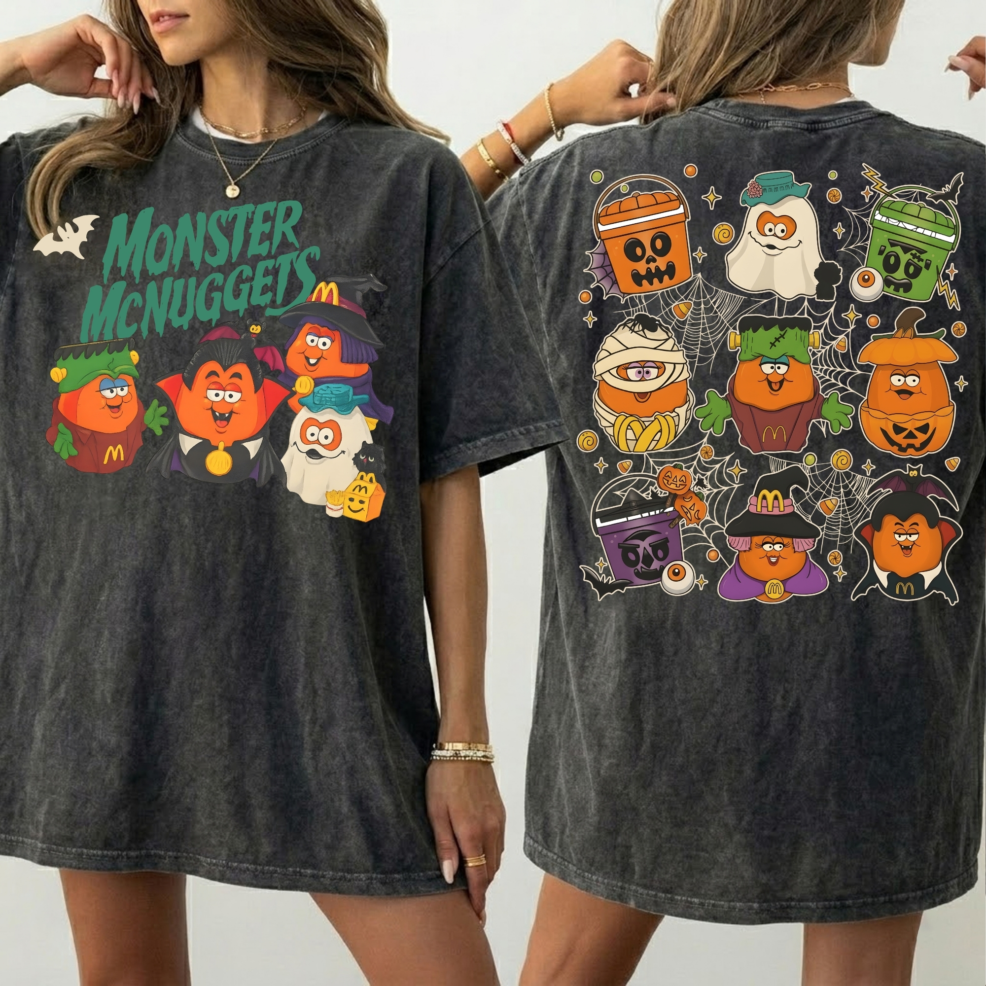 Vintage McNuggets Buddies 1992 T-Shirt, Spooky Nuggets Halloween Sweatshirt, Vintage Halloween Shirt, Halloween Gift [FREESHIP US ]