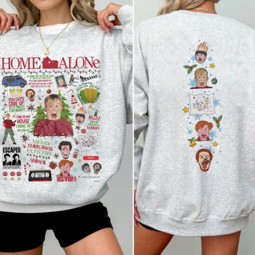 Retro Home Alone Sweatshirt, McCallister Family Hoodie, Vintage Christmas Movie Sweatshirt, 90s Christmas Gift [FREESHIP US]
